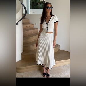 Meshki knitted skirt and top size Small